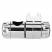 Shower Rail Head Holder Bracket Adjustable for Slide Bar ABS Chrome Fits 25mm Riser Rails - B074DQTV1V